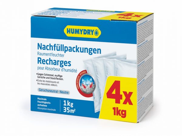 HUMYDRY® MOISTURE ABSORBER REFILLS 4X1kg